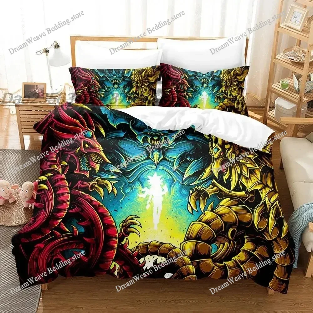 Yu Gi Oh Bedding Set Single Twin Full Queen King Size Bed Set Aldult Boys Bedroom Duvetcover Sets 3D Print Anime 2025 KawaiiFQH