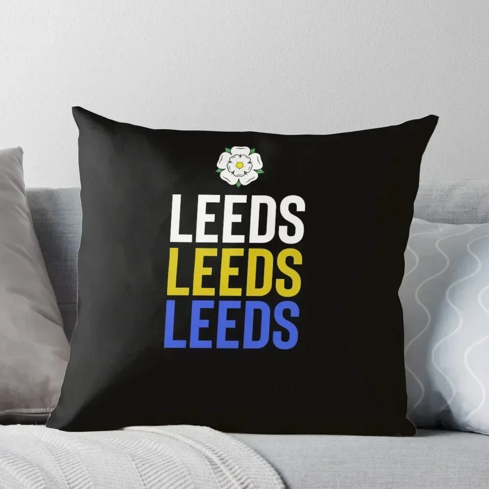 

Leeds Leeds Leeds Throw Pillow christmas pillowcases Decorative Cushion Cusions Cover christmas decorations for home 2025 pillow