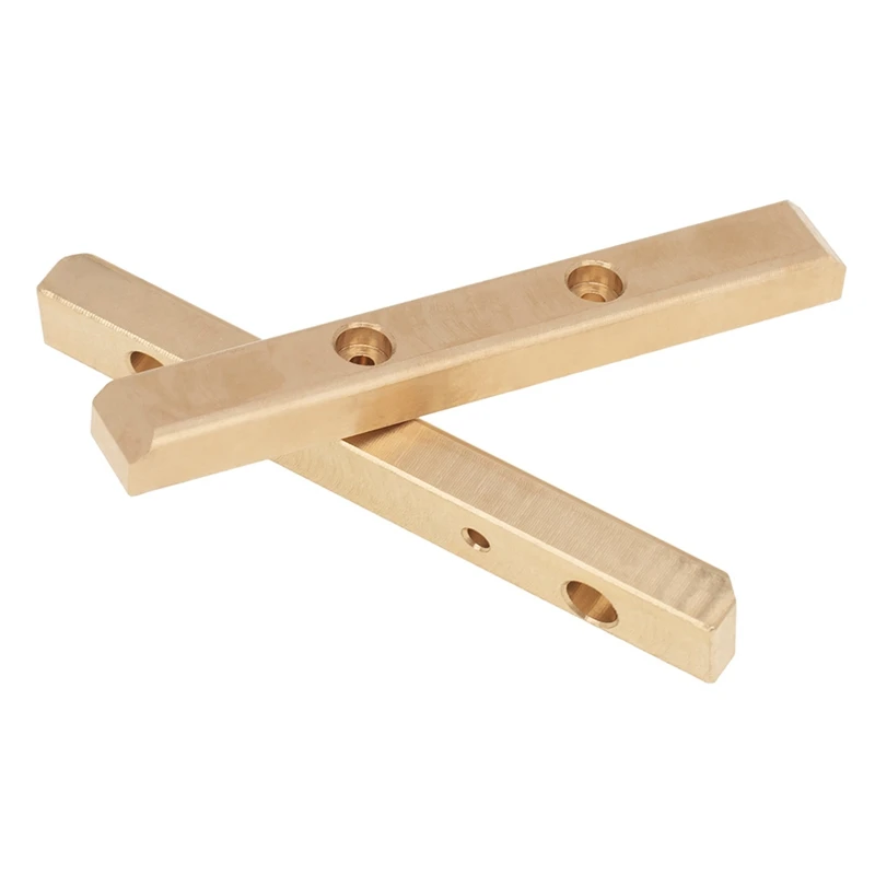 2Pcs Brass Boulder Bars Rock Rails For 1/24 Axial SCX24 AXI90081 AXI00001 RC Crawler Car Upgrade Accessories Parts