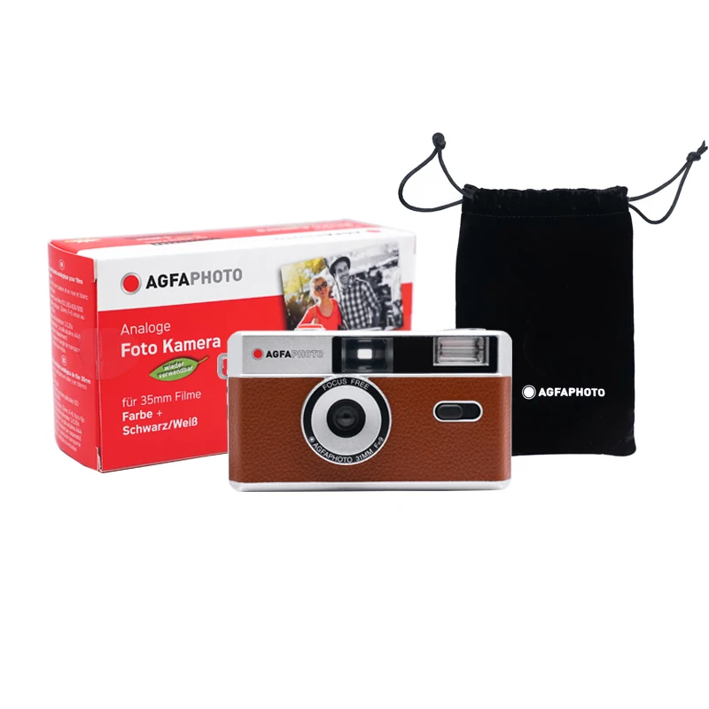 Cassic New Agfa Camera Non disposable Retro Film Camera Film Fool With Flash 135 Point And Shoot Film Camera for Gift