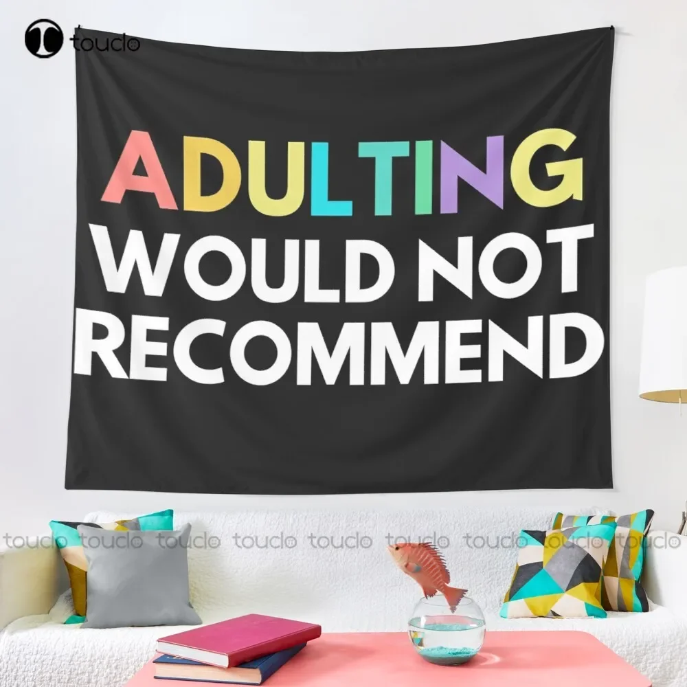 New Adulting Would Not Recommend Tapestry Tapestry Website Tapestry Wall Hanging For Living Room Bedroom Dorm Room Home Decor