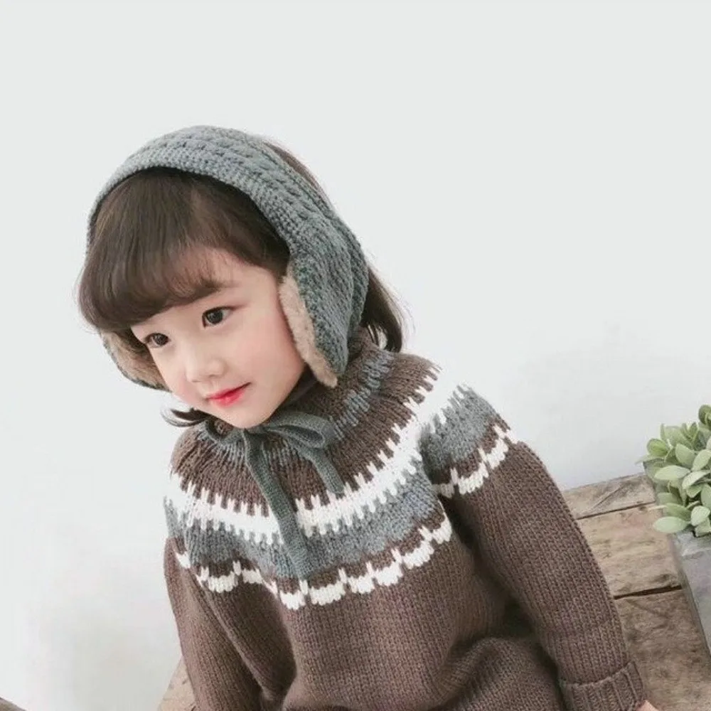 Macio à prova de vento inverno engrossado earmuffs bandana dobrável capa de orelha cachecol lã ao ar livre anti-frio earflap diariamente