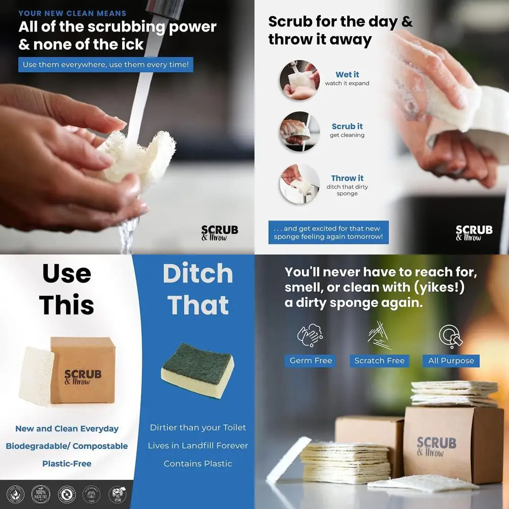 

Set of 90 Natural Loofah Dish Scrubbers, Gentle Kitchen & Bath Cleaning Sponges for Household Use