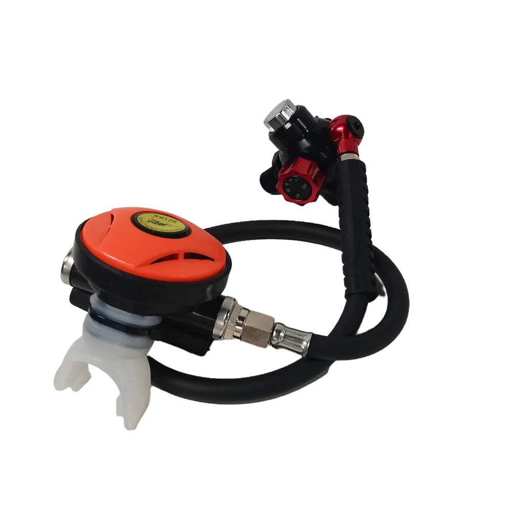 Scuba Diving Equipment Set with First Stage Relief Valve Second Stage  Breather Underwater Snorkelsr Pressure Reducing Valve Set