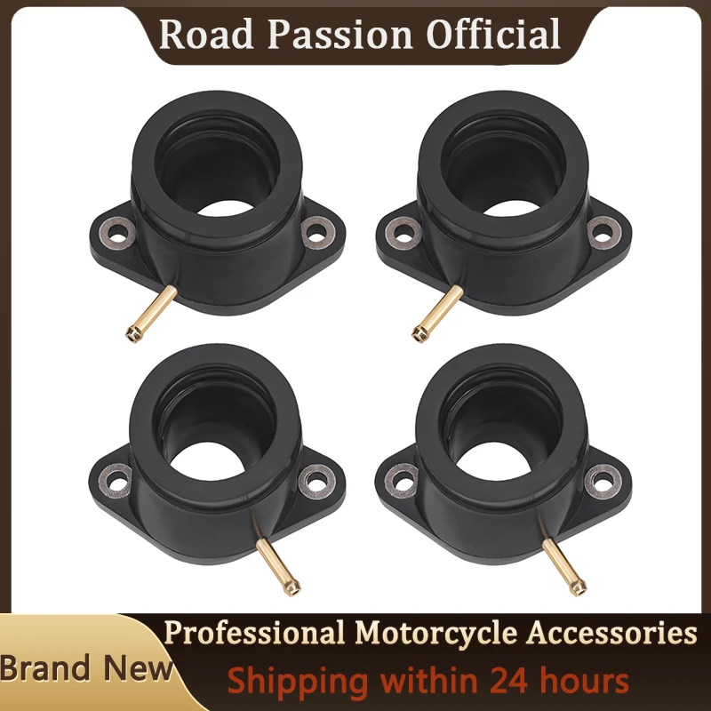 4pcs Motorcycle Carburetor Intake Manifold Interface For YAMAHA XJR1200 XJR1200SP XJR1300 XJR1300SP FJR1300 4KG-13586-00
