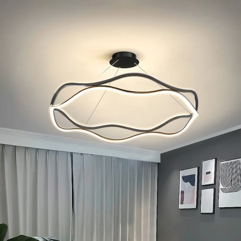 

Nordic Led Simple Chandelier for Living Room Dining Room Bedroom Designer Ceiling Chandelier Indoor Household Study Lighting