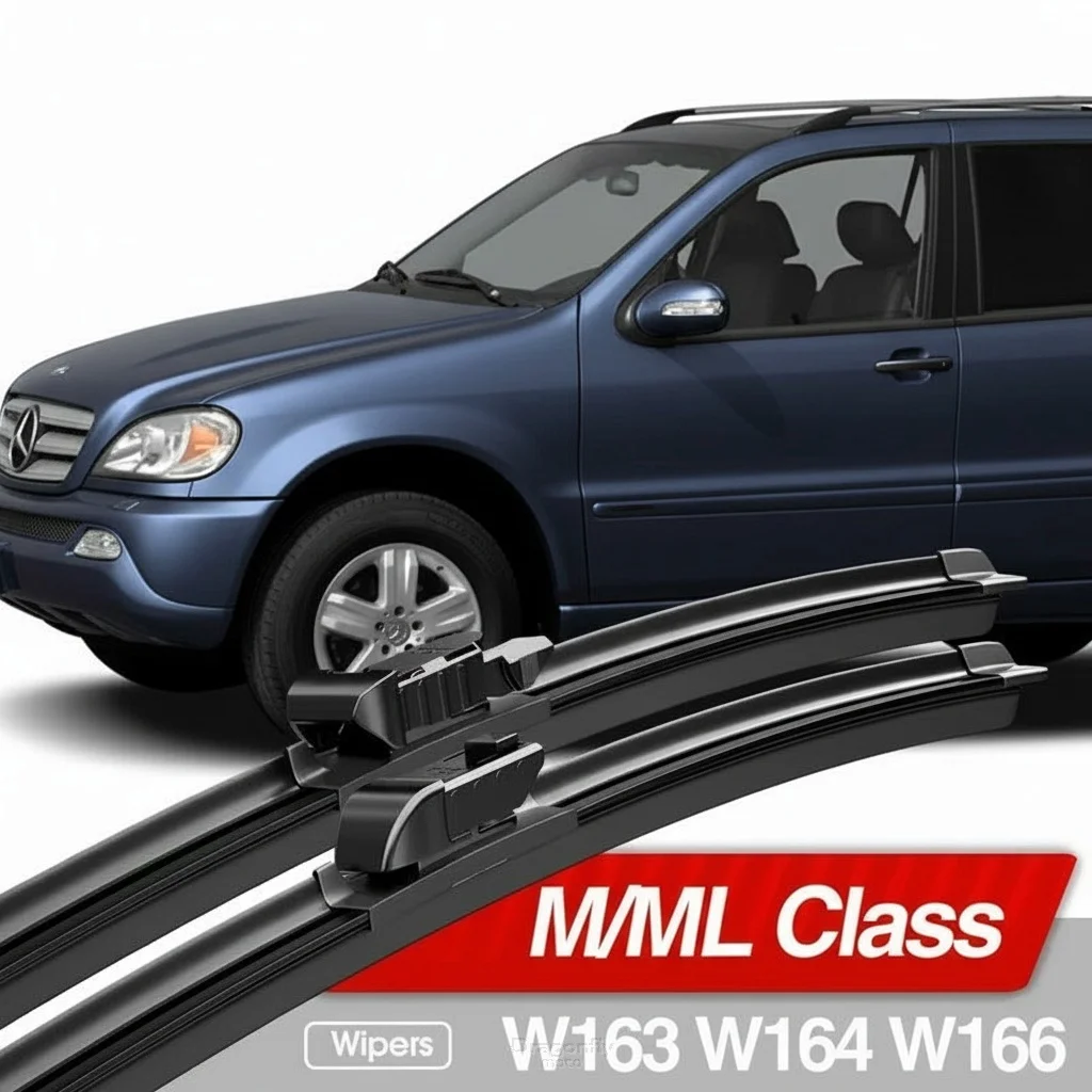 

For Mercedes Benz M ML Class W163 W164 W166 1998-2019 Front Windshield Wiper Blades 2pcs Accessories Windscreen Window