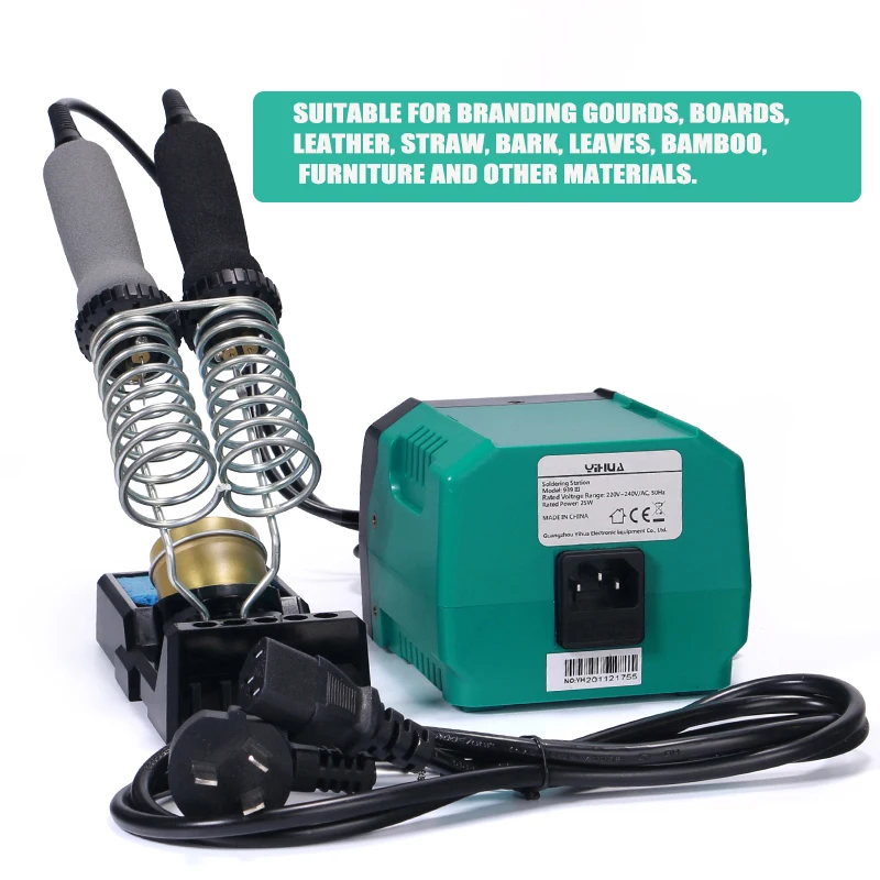 YIHUA 939 III 939v WOOD BURNING TOOLS FIRING TABLE Temperature Adjustable Intelligent Work Indicator