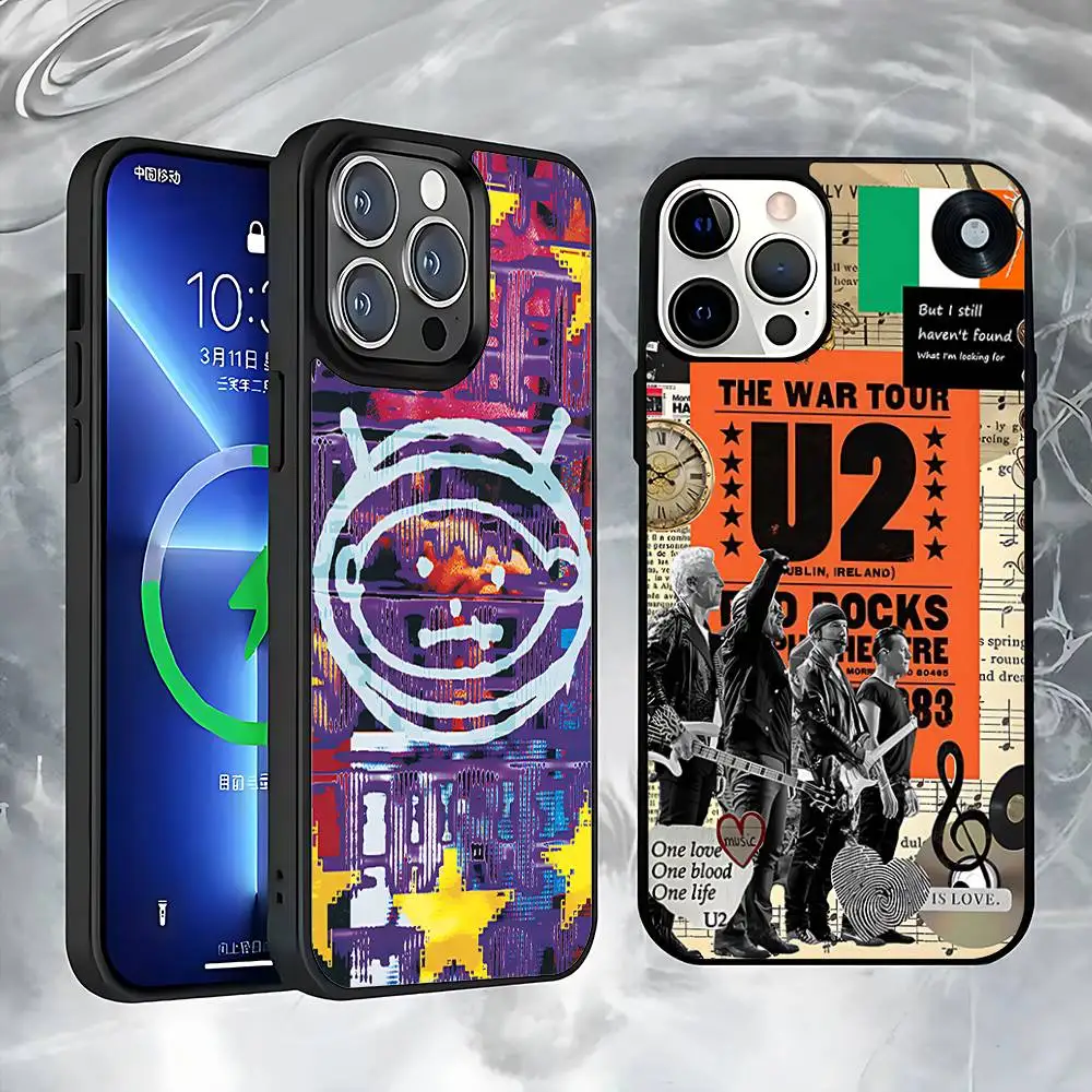 

The U-U2s Band Phone Case For iPhone 17,16,15,14,13,12,11,Pro,Max,Plus,Mini,SE4,E Magnetic Magsafe Wireless Charging