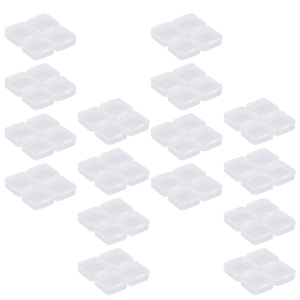 

Набор из 16 прозрачных пластиковых коробок-органайзеров для хранения серег, ожерелий, колец, бусин, пуговиц и мелких предметов для рукоделия