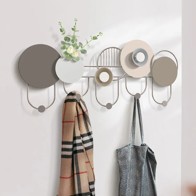 

Furniture Home Clothes Hook Hanging Hanger Creative No Punching Required， Hook At The Entrance And Foyer