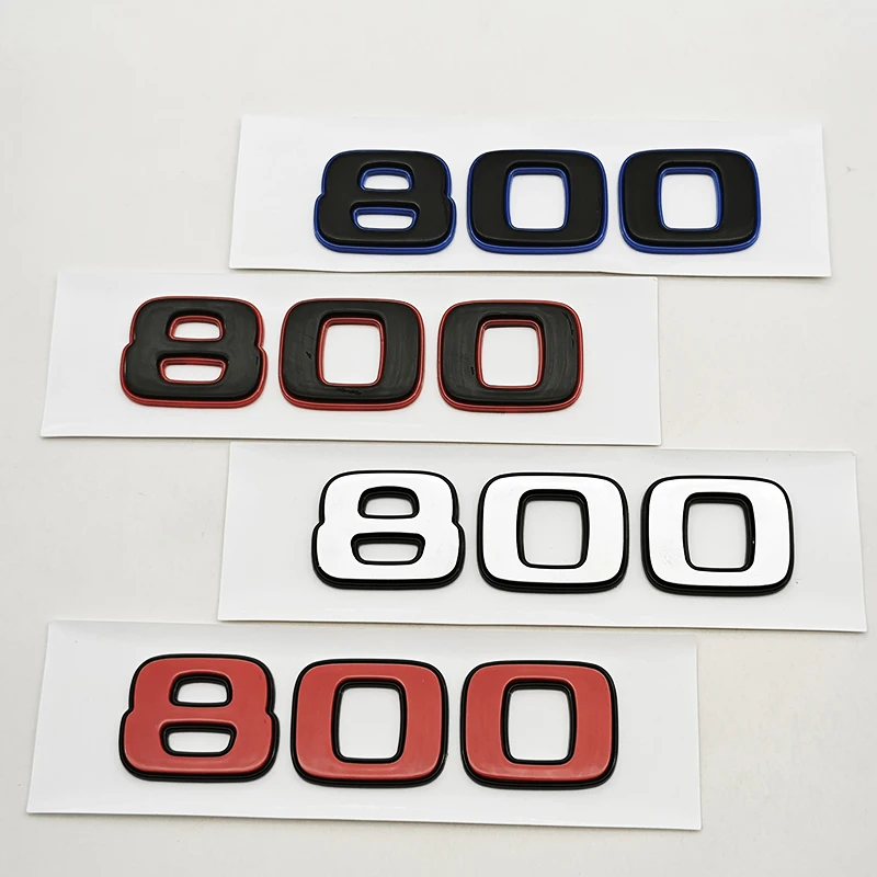 3D ABS Car Styling Logo 800 Decorative Emblem Badge Decal For Mercedes Benz W464 G500 G63 BRABUS G700 G800 900 Rocket Edition