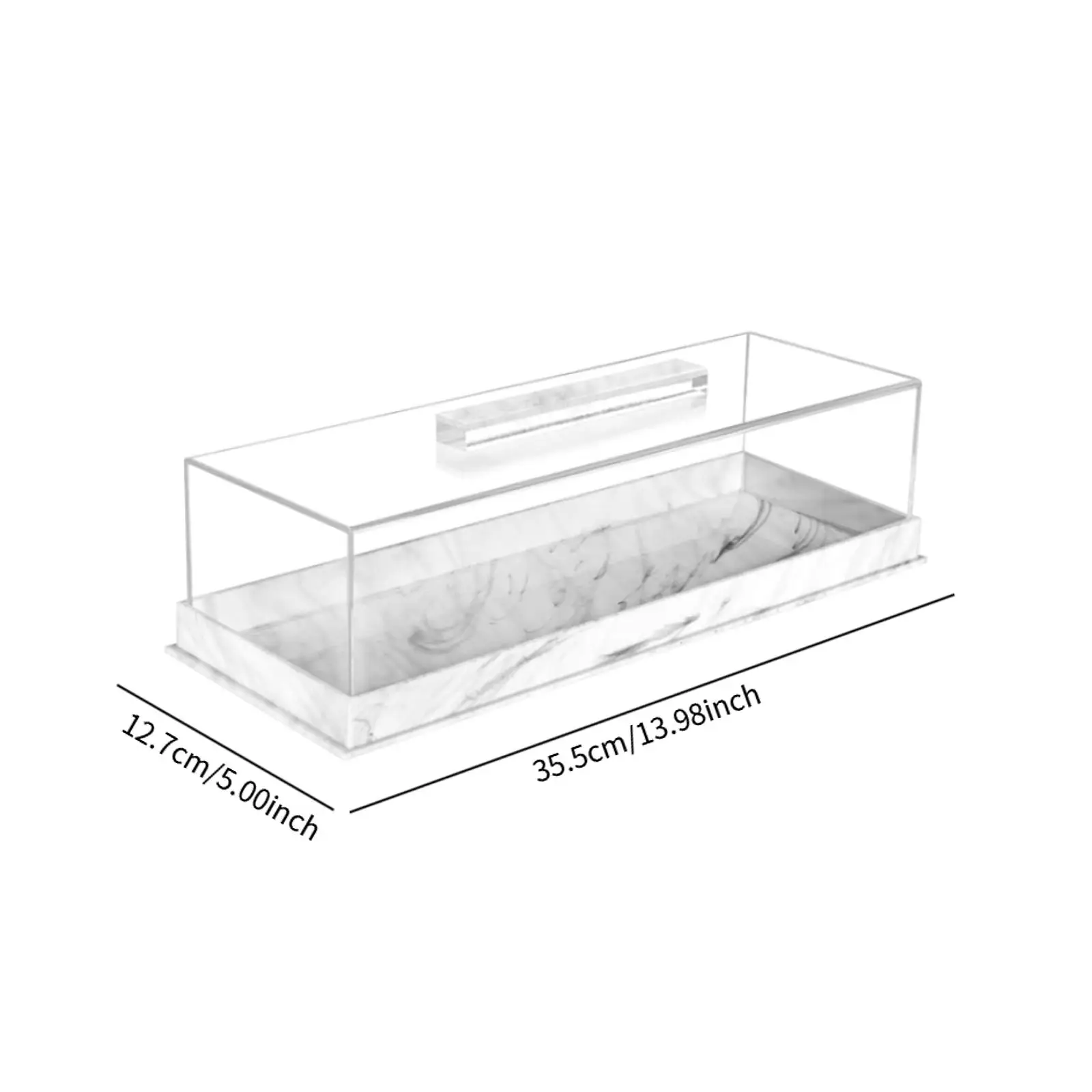 Bakery Pastry Display Case Dessert Display Plate Rectangular Display Box Cake Stand for Store Commercial Birthday Donut Chips