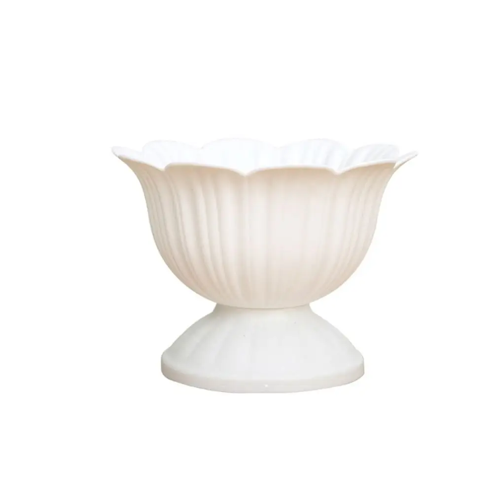 New White Roman Plant Pot Simple Decorative Flower Planter Art Desktop Vase Gardening Supplies