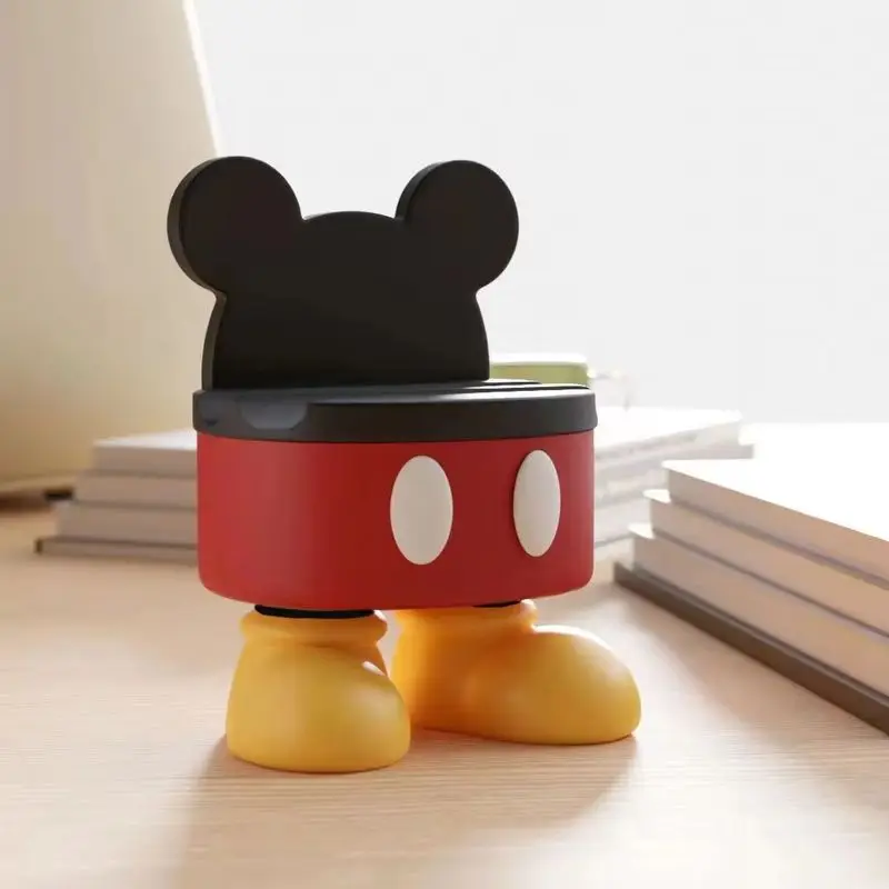 Mobile Phone Holder Cute Mickey Remote Control Storage Phone Stand Multi functional Storage Rack Resin Crafts Desktop Decoration