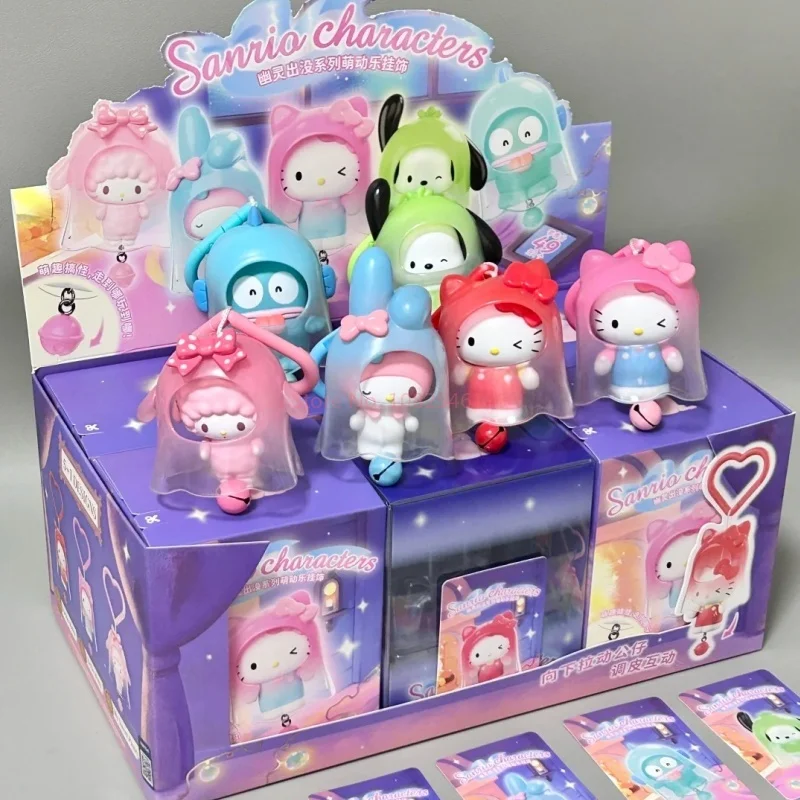 شخصيات سانريو الأصلية الأشباح تظهر سلسلة صندوق أعمى الكرتون أنيمي الشكل ميلودي مرحبا كيتي تحصيل نموذج الهدايا اللعب