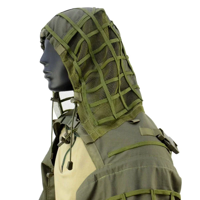 Tactical Ghillie Suit Sniper Airsoft Combat Ghillie Shawl Coat Clothes Outdoor Hunting Shooting Camouflage Hood Ghillie Suit