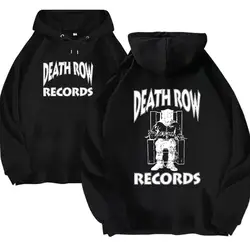 Sudadera con capucha de Death Row Records para hombres y mujeres, Sudadera con capucha estampada grande, Sudadera con capucha de Hip Hop de moda para hombres y mujeres