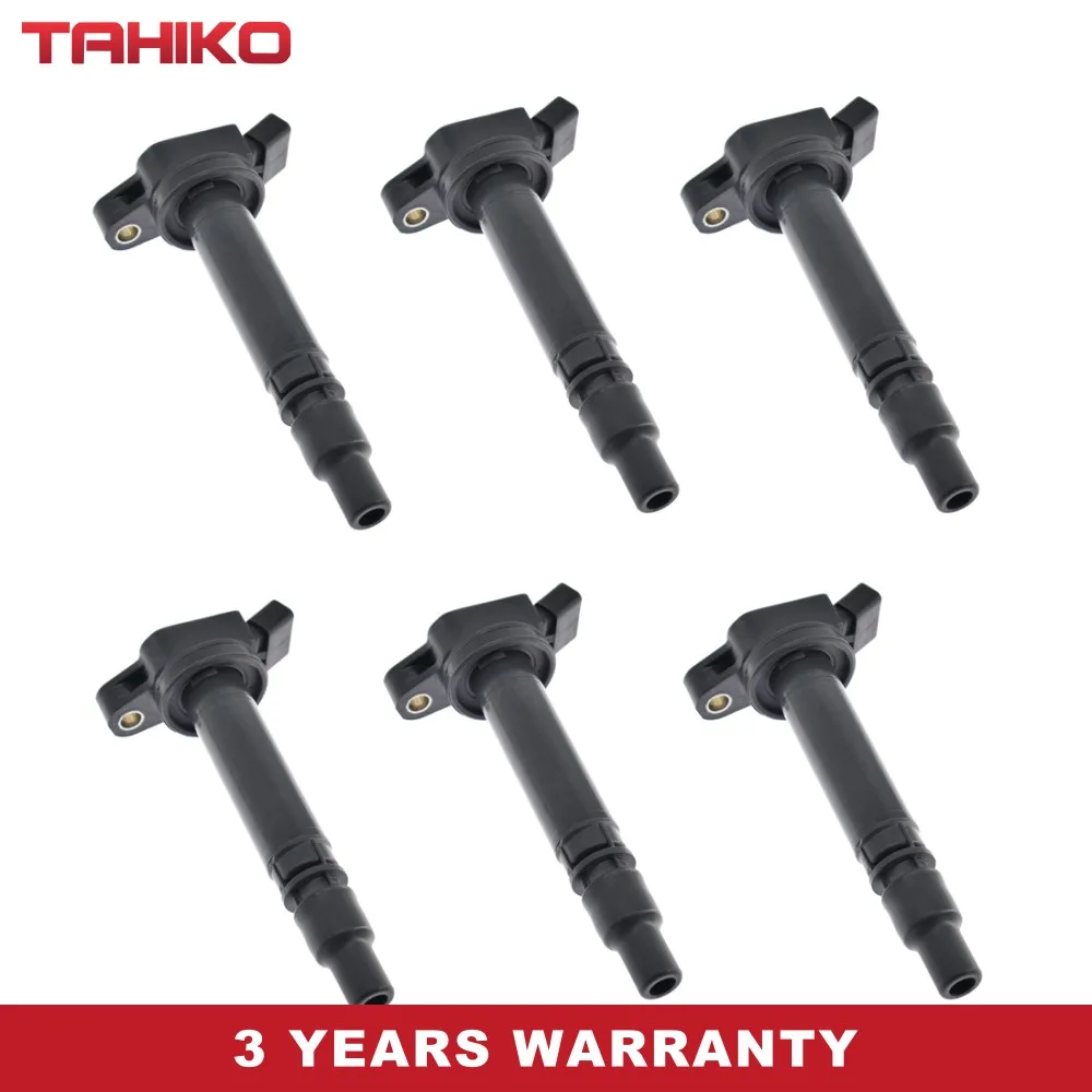 

6X Ignition coil 90919-02250 fit for Toyota 4Runner 4.0L Avalon Venza 2.7L Tundra Land Cruiser 5.7L RAV4 2.5L Scion Sequoia tC