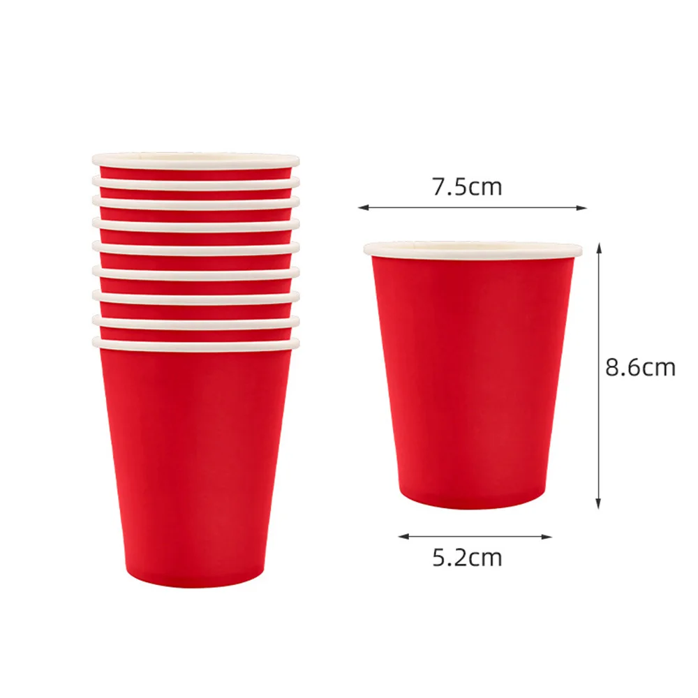 10–300 Stück Partybecher, einfarbig, Einweg-Trinkbecher, Papier-Kaffeebecher, Hochzeit, Babyparty, Geburtstag, Party-Dekoration, Zubehör – Detail 4