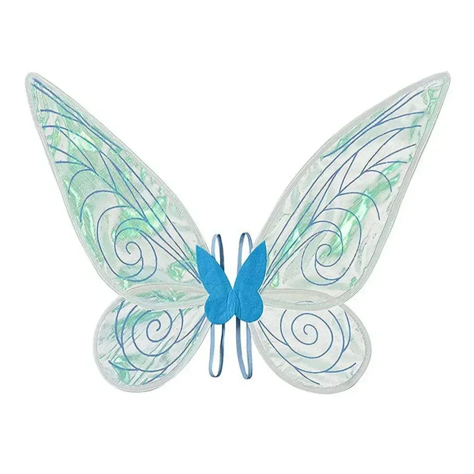 أجنحة الفراشة الجنية زي مع عصا الجنية النساء الفتيات التألق الأميرة الملاك الجناح حفلة عيد الميلاد تأثيري حلي الدعائم