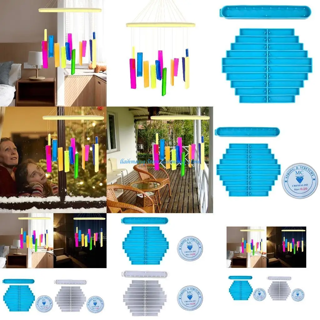 

573B Epoxy Silicone Molds for DIY Wind Ornaments for Fall Party Decoration
