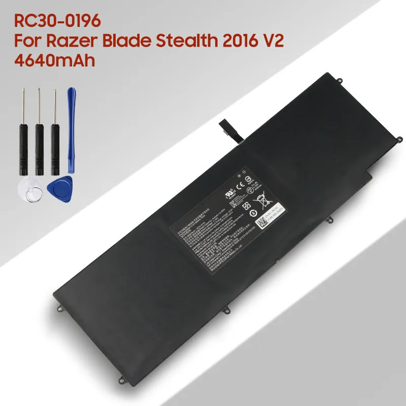 Original Battery RC30-0196 For Razer Blade Stealth 2016 V2 i7-7500U 3ICP4/92/80