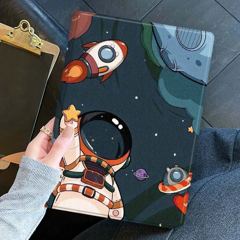Luxury Fun Astronaut Soft For Huawei Honor Pad 9 8 7 6 V9 V8 V7 X9 X8 X7 GT2 GT 3 5 10  Pro Inch Tablet Case