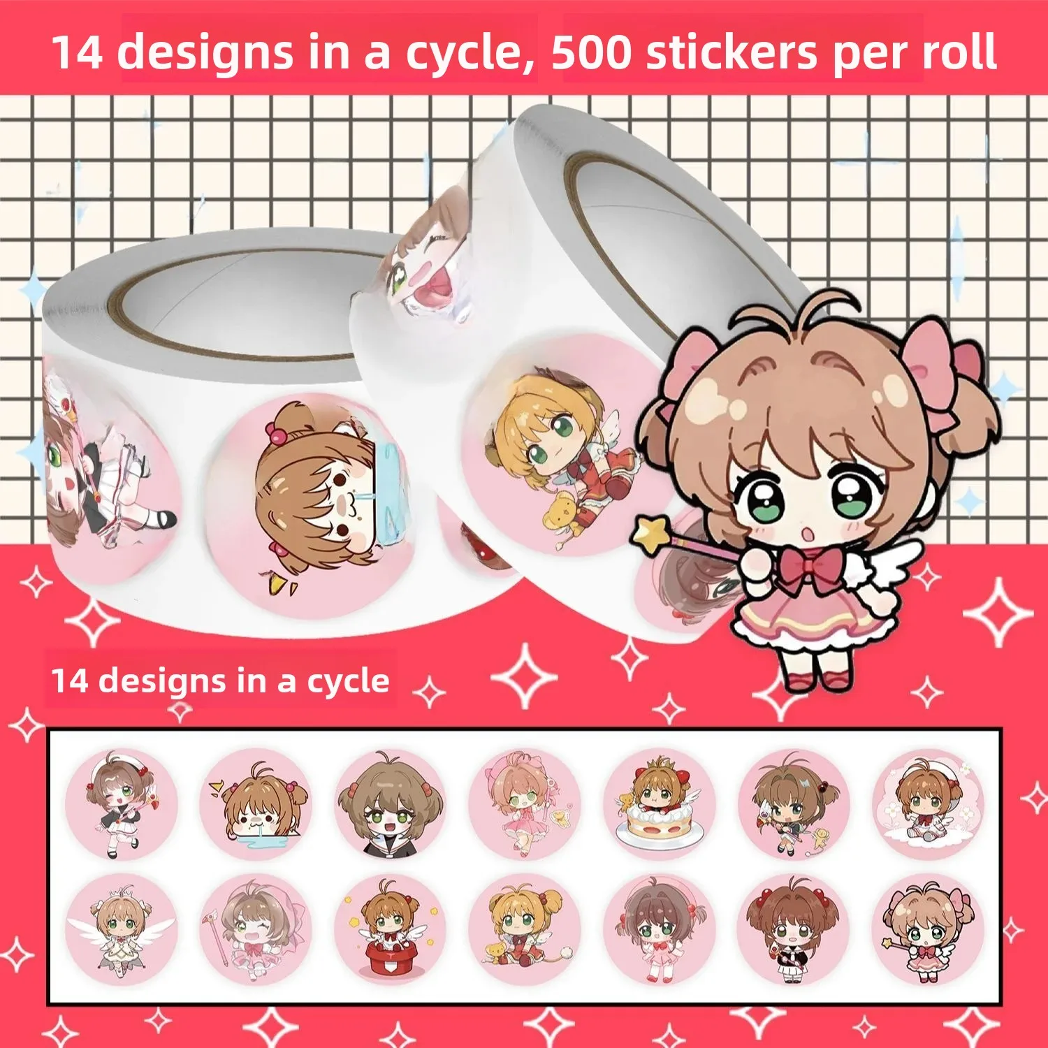 bloco-de-notas-adesivas-em-rolo-com-desenho-de-sakura-versao-q-fofa-tema-anime-com-efeito-de-queima-de-madeira-adoraveis-s