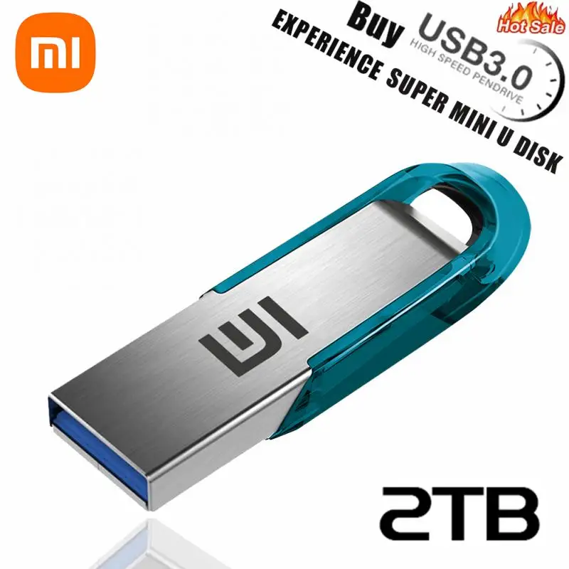 XIAOMI Mijia USB 3.1 محرك فلاش 2 تيرا بايت محرك قلم عالي السرعة 1 تيرا بايت معدن مقاوم للماء من النوع C ذاكرة USB لأجهزة تخزين الكمبيوتر