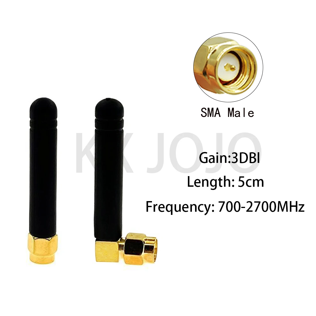

Wifi Antenna 2pcs 3G 4G GSM 3dBi with SMA Male Plug for Wireless Router Straight/Right Angle Signal Intensifier 5cm Wholesale