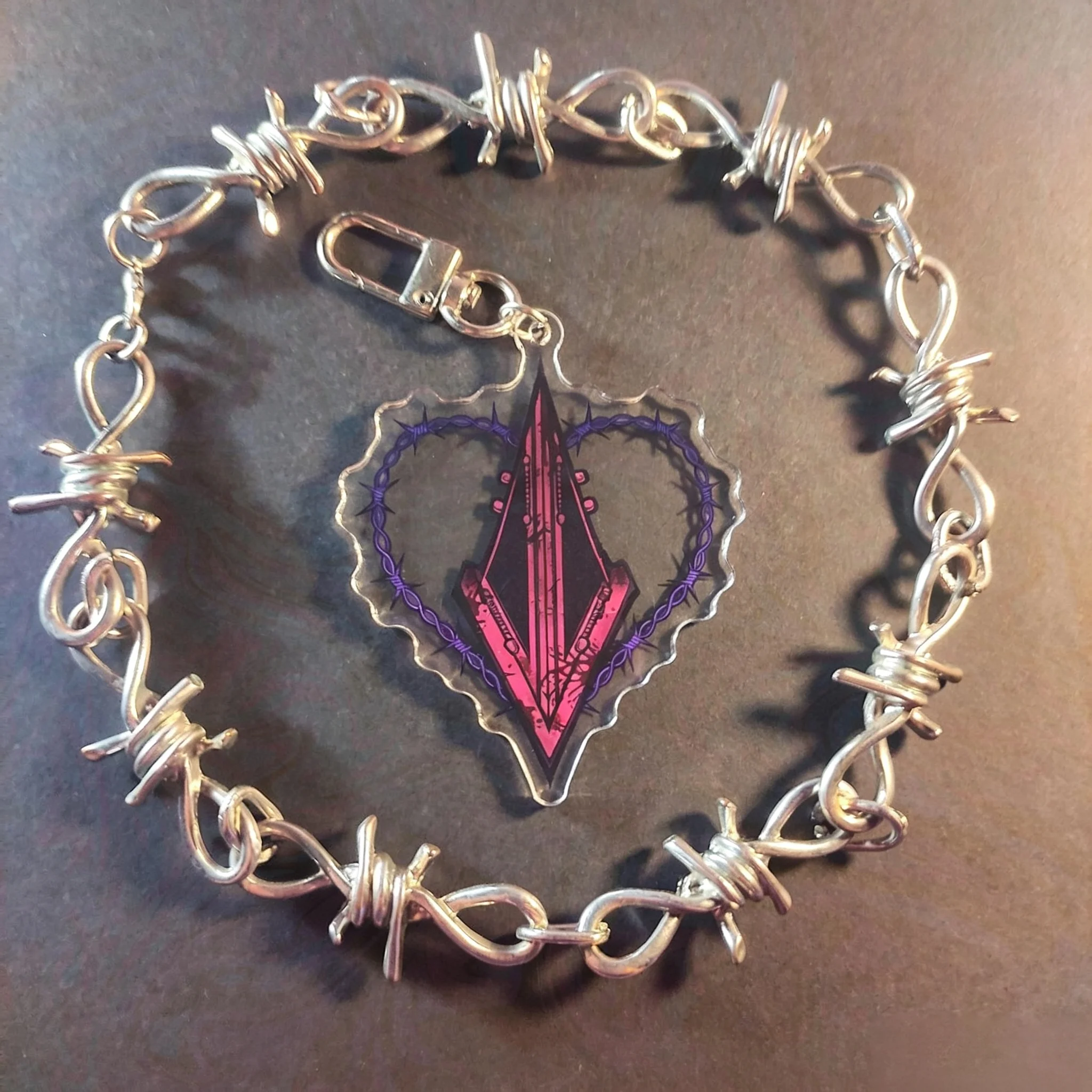 Silent Hill Triangular Acrylic Keychain - Unique Design Key Ring for Organizing And Identifying Keys