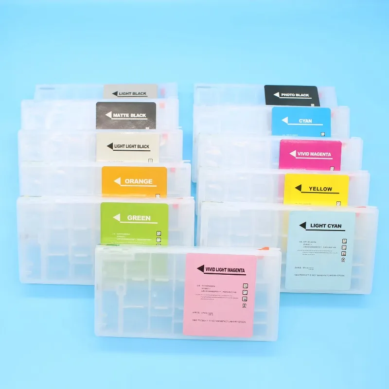 11 Colors P5000 Ink Cartridges for Epson P5000 Refilable Ink Cartridge with Chips T9131-T9139 T913A T913B