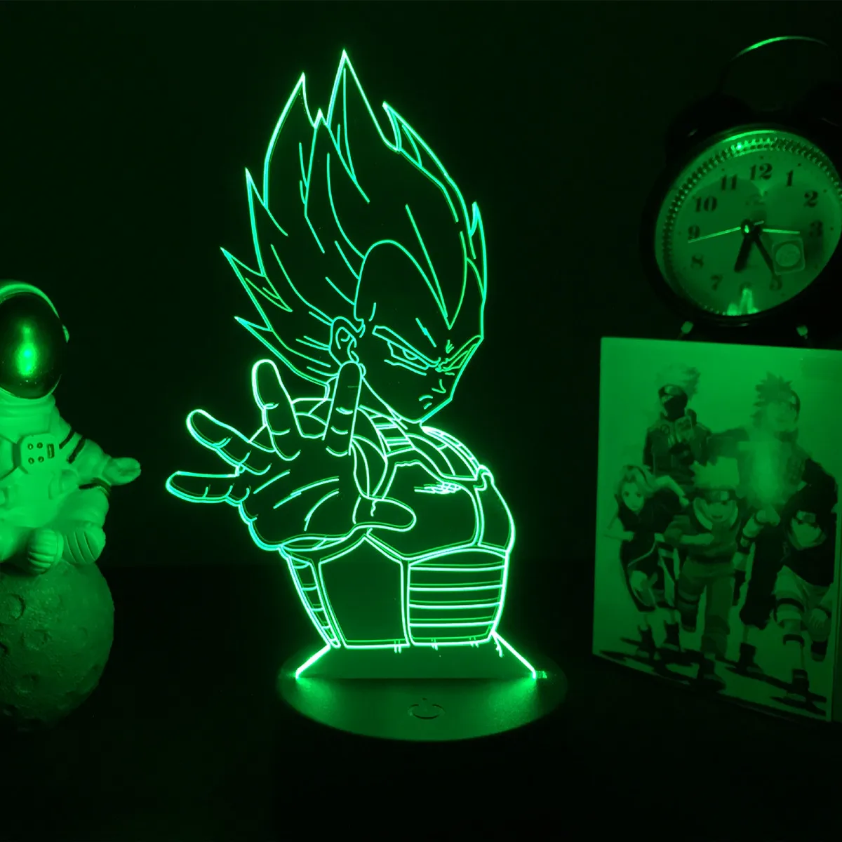 Anime Dragon Ball Lamp Led Acrylic Stand Super Saiyan Goku Figure For  Child Bedroom Decor Nightlight Cool Kids Birthday Gift