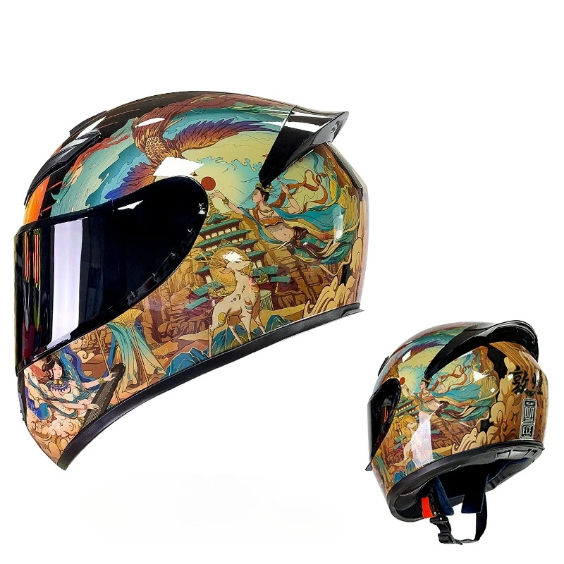 

1PCS Motorcycle Helmet Full Helmet for Men and Women, Winter Warmth and Safety, All Season Knight Motorcycle Full Helmet