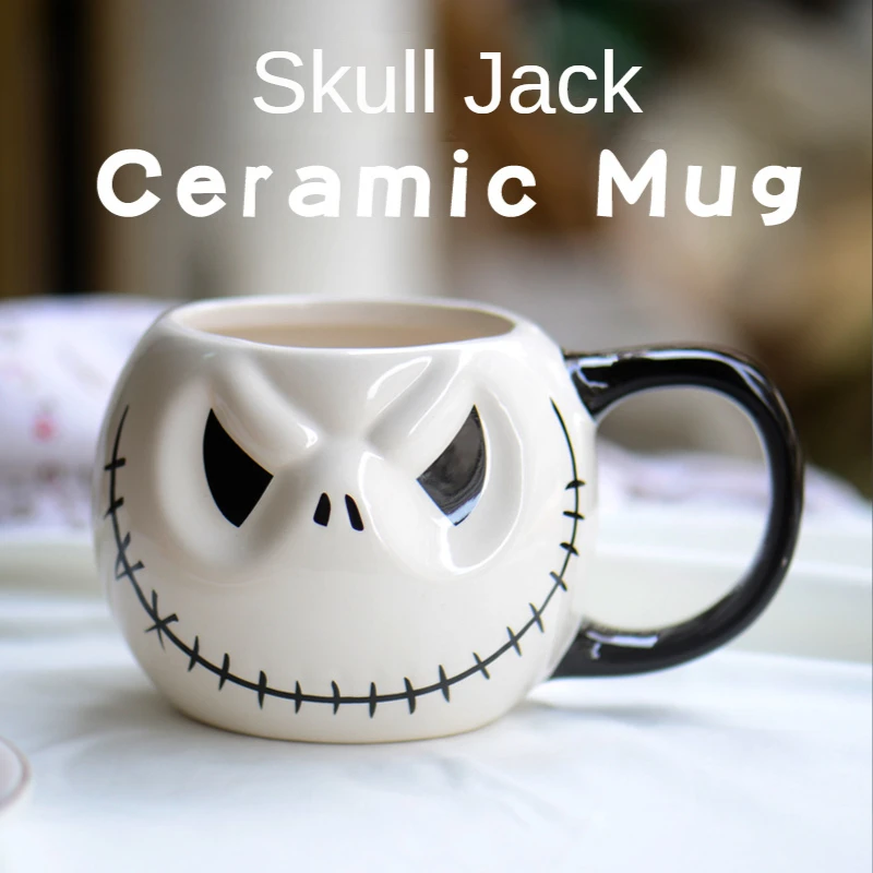 

Christmas Eve Jack Cat Cup Halloween Puzzle Ceramic Cup Personality Creative Modeling Pumpkin Coffee Cup Water Cup