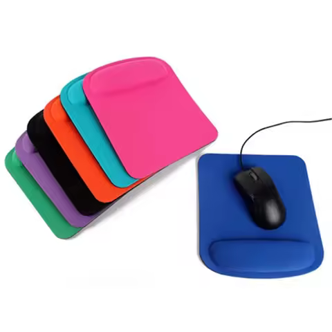 New Wrist Rest Mouse Pad Memory Foam Superfine Fibre Wrist Rest Pad EVA Ergonomic Mousepad for Typist Office Gaming PC Laptops
