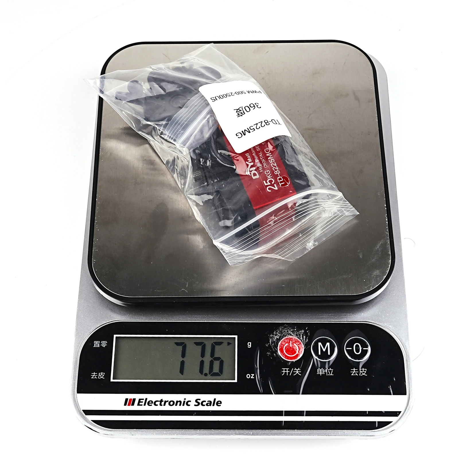 4 pçs de alta velocidade de eixo único TD-8225MG 25kg 180 270 360 ângulo metal engrenagem servo digital para 1/8 1/10 1/12 rc carros baja barco robô