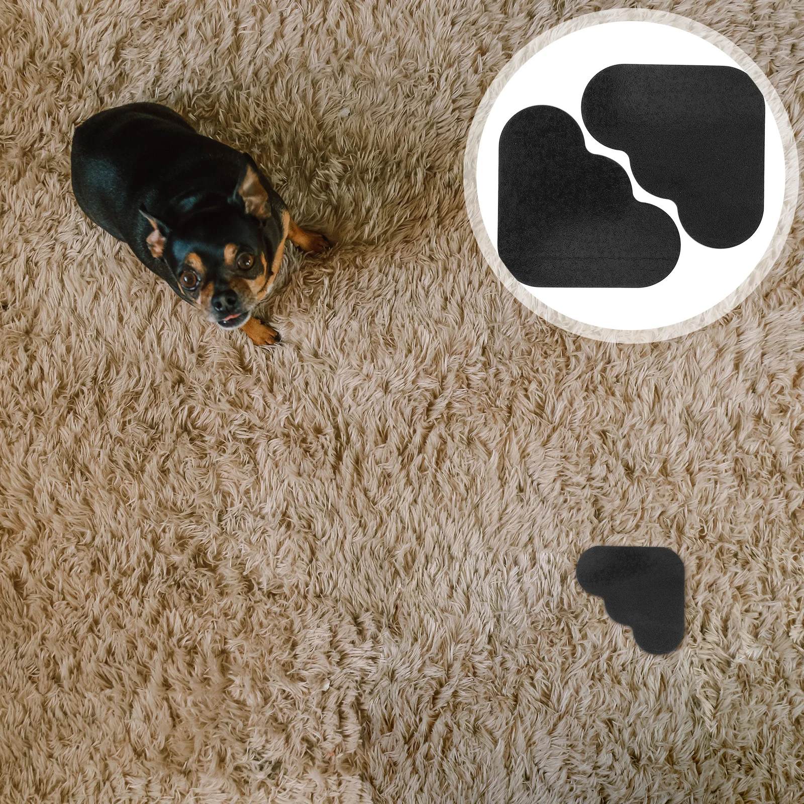 10 قطعة ملصقات البساط القابض للسجاد الأثاث الأجهزة آمنة عقد لا زلة البساط الشريط السجاد الشريط السجاد الزاوية القبضات