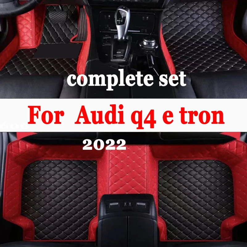 Car Floor Mats For Audi q4 e tron 2022 DropShipping Center Auto Interior Accessories Leather Carpets Rugs Foot Pads