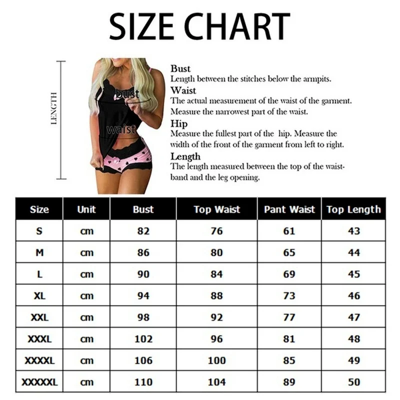 Sexy Sleepwear Set Women Lingerie Set Lace Underwear Cami Vest Shorts Plus Size Sleeveless Camisole Shorts 5XL Nighties Pajamas