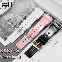 Replacement Watchband ADAPTS BABY-G Watch Band BA-110 112 100 130 Wristband 14mm Female Silicone Strap