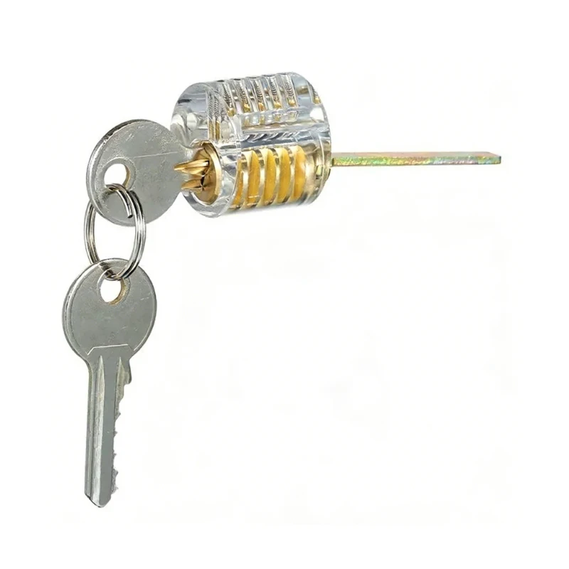 Locksmith Transparent Locks Pick Visible Cutaway Mini Practice View Padlock Hasps Training Skill For Furniture Hardware image 5