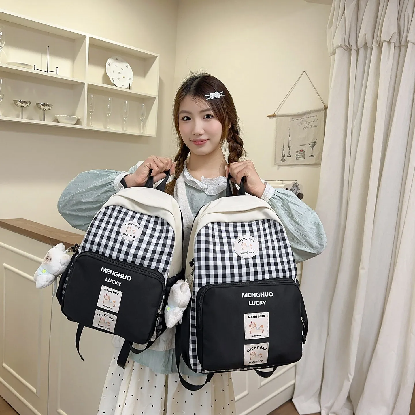 2026 New Versatile Middle School Student Backpack for Girls Aesthetic ...