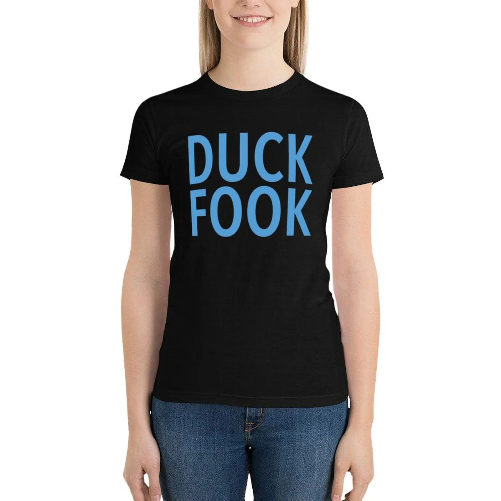 Duck Fook T-Shirt animal print shirt for girls vintage clothes western t shirts for Women