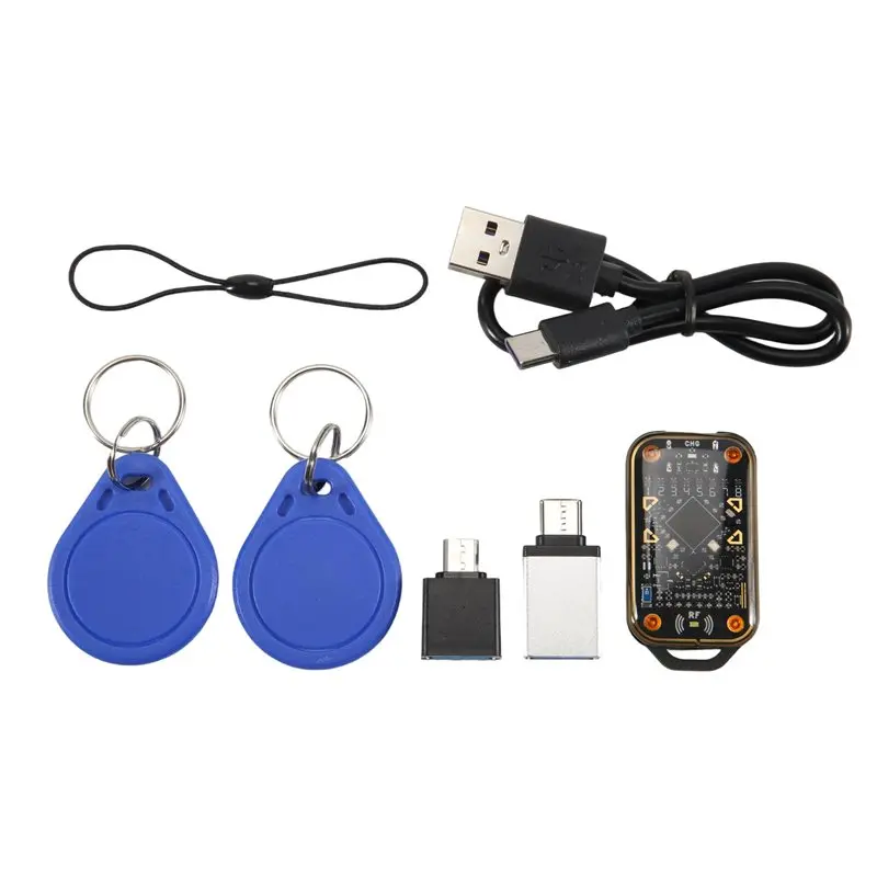 

A25P Chameleon Ultra Upgrade RFID Card Emulator+2XCUID Keychain RFID Smart Chip Reader 125K 13.56Mhz Card Decode Duplicator