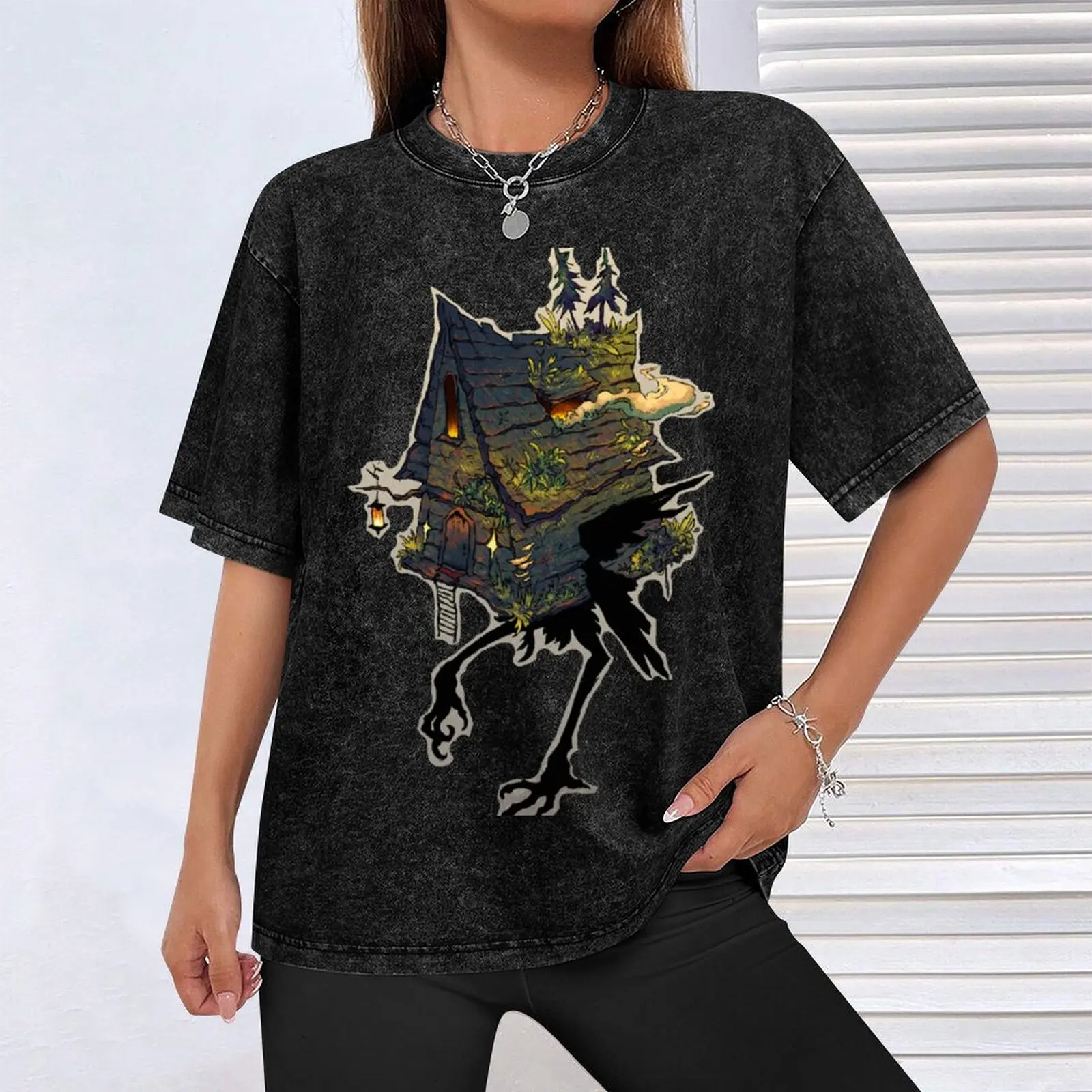 بابا ياجا تي شيرت رجل التي شيرت رجل تي شيرت القطن عالية الجودة القطن تي شيرت رجل 100% تي شيرت تيشيرت صيفي