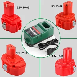 12V 14.4V 9.8V 18V 6800mAh Battery For Makita PA12 Ni-Mh Battery For Makita 1200 1220192681-5 Power Tool Batteries