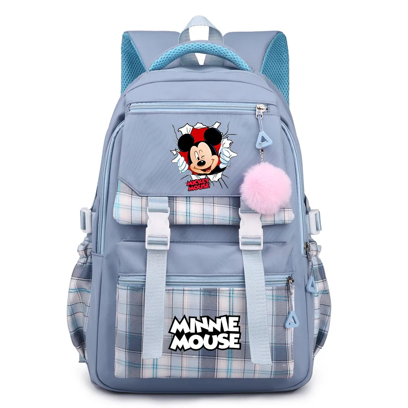

MINISO Mickey Minnie Mouse Women's Backpack Boys Girls Bookbag Bag Student Teenager Knapsack Schoolbag Rucksack Mochila