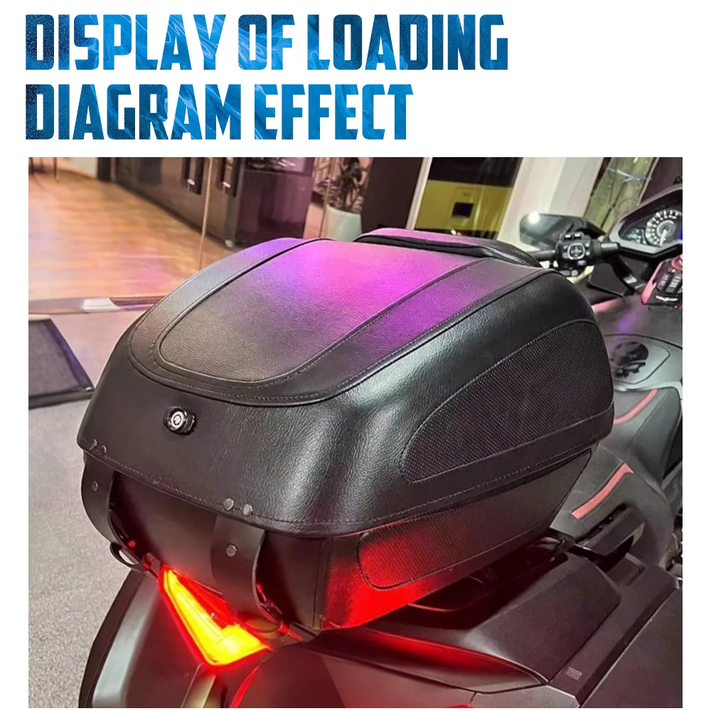 Motorcycle Trunk Bag Rear Travel Luggage Storage Case Tool Tail Box For Harley Softail Touring For Yamaha For Honda For Suzuki